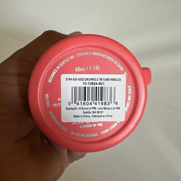STANLEY Hibiscus Pink Tumbler 40 oz. Quencher H2.0 Limited Flowstate Heat Wave - Picture 2 of 6